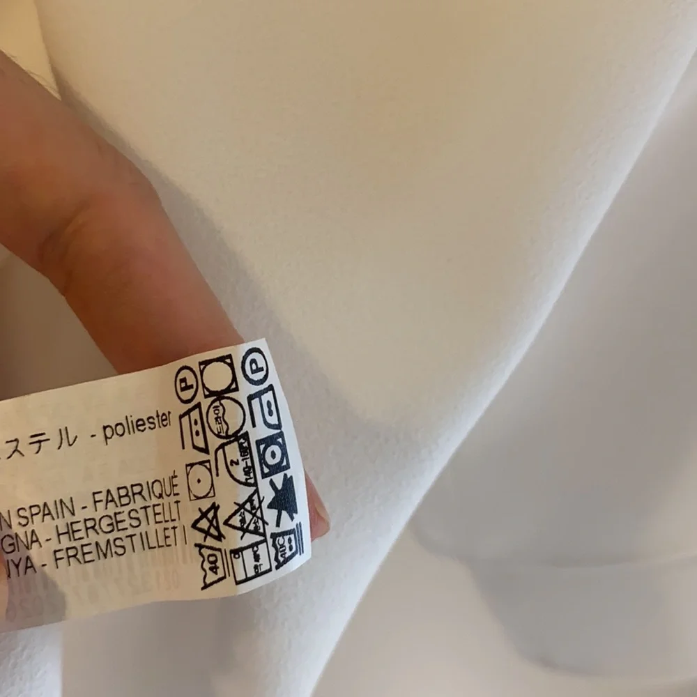 - Zara white puff sleeve blouse